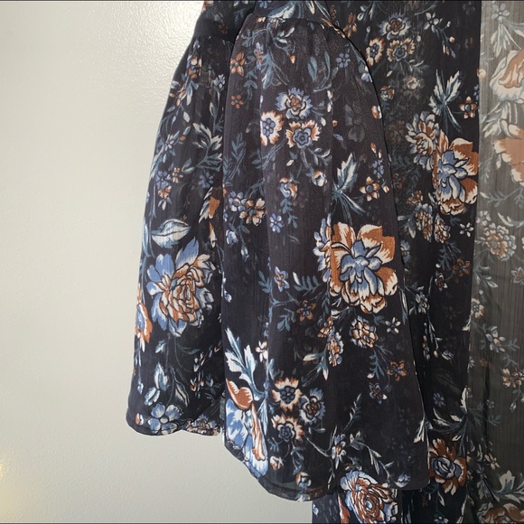 Flowy floral sheer cardigan - Picture 2 of 2